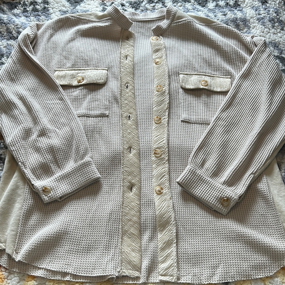 Waffle Knit Jacket